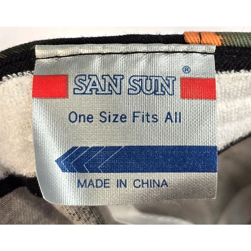 Vintage San Sun Hawaii Hat Cap Snapback Floral Print Tropical